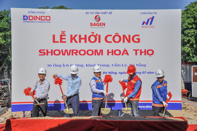 25/07/2019 - Lễ khởi công dự án “tổ hợp trung tâm may đo thời trang - showroom – văn phòng cho thuê dệt may hòa thọ”