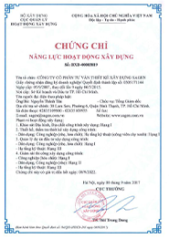 Chứng chỉ năng lực hoạt động xây dựng 2018
