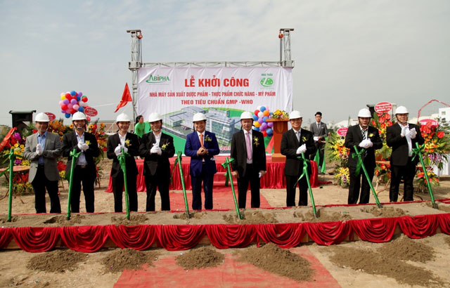 December 05th, 2017-  Groundbreaking Ceremony of ABIPHA drug, functional food, cosmetic manufacturing factory  with GMP WHO, GMP EU, PIC/s, cGMP standards