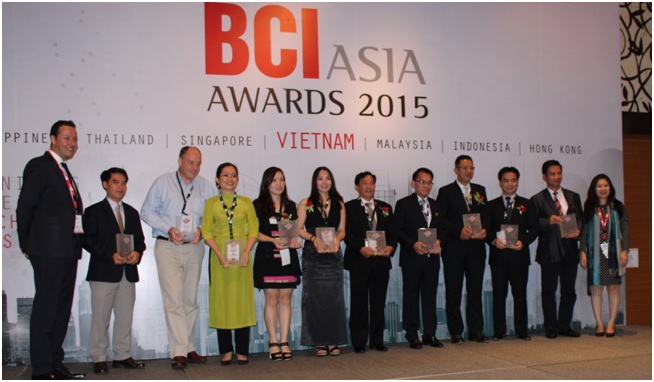 22/05/2015 - SAGEN nhận giải thưởng Topten BCI Asia Architects – Việt Nam 2015