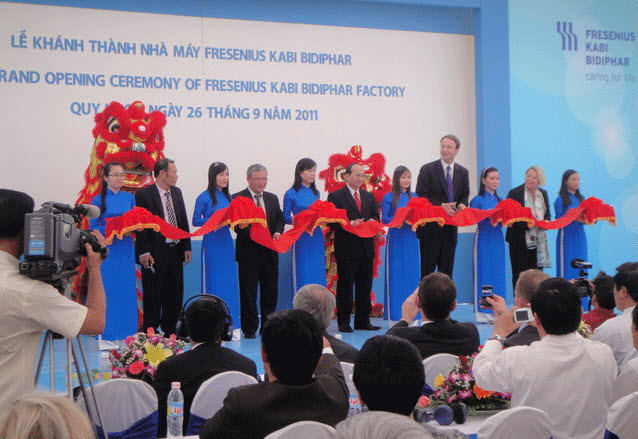 September 26th, 2011 – The grand opening ceremony of Fresenius Kabi Bidiphar (FKB) factory