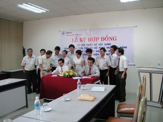 Singning up design contract ceremony between SAGEN JSC and General Central Power Corporation