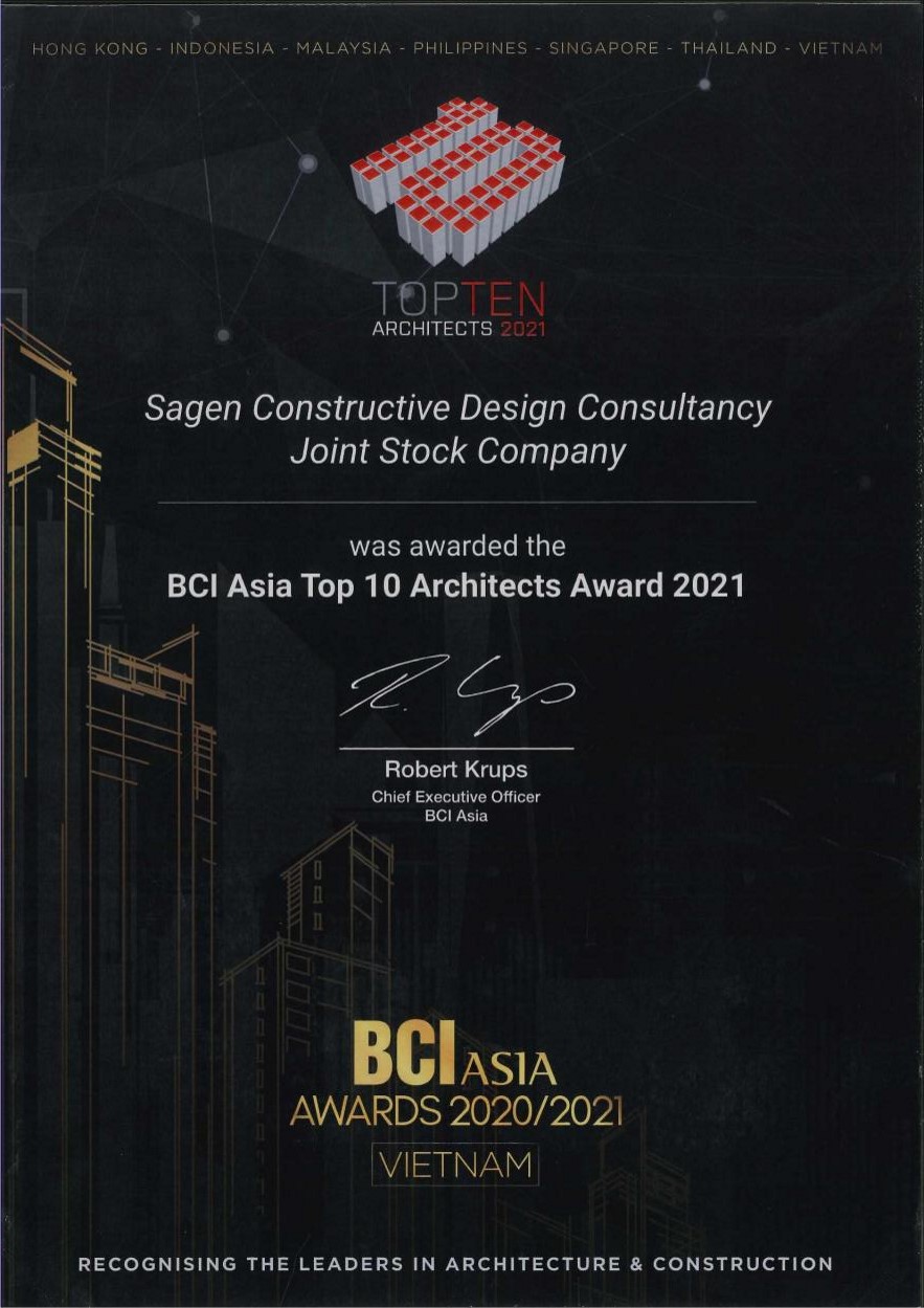 BCI ASIA TOP 10 ARCHITECTS AWARDS 2021