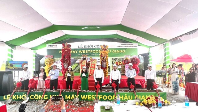 Groundbreaking ceremony of Westfood Hau Giang Factory project