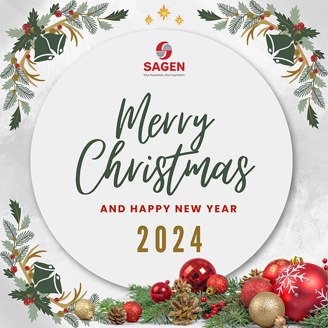 Merry Christmas and Happy New Year  2024 from Sagen