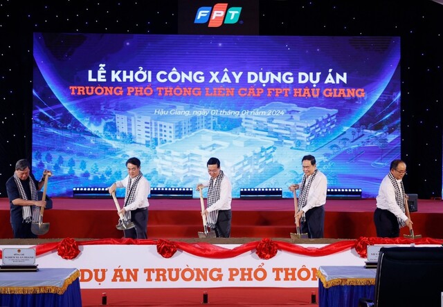 01/01/2024 - Lễ Khởi Công Trường Phổ Thông Liên Cấp FPT Hậu Giang