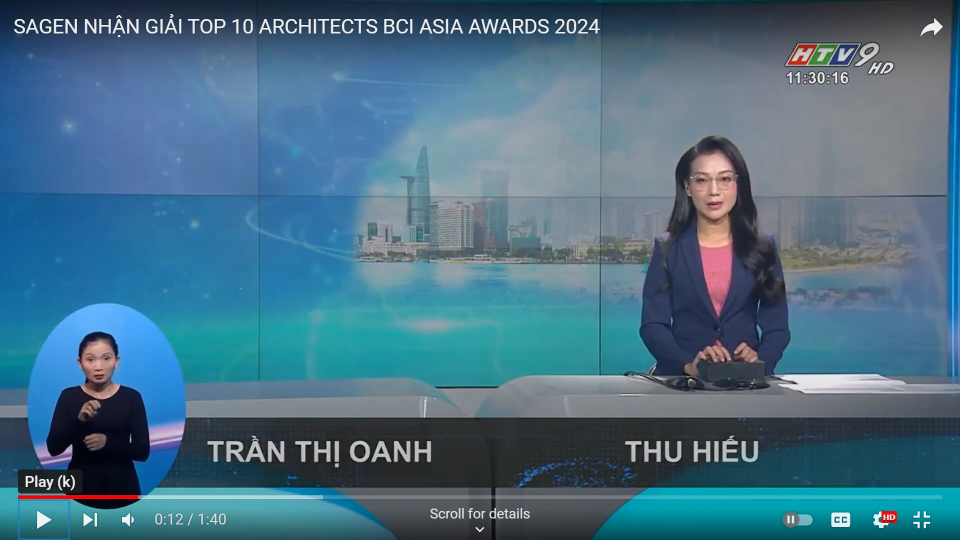 SAGEN NHẬN GIẢI TOP 10 ARCHITECTS BCI ASIA AWARDS 2024