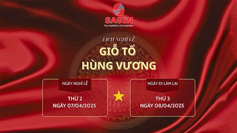 THÔNG BÁO NGHỈ LỄ GIỖ TỔ HÙNG VƯƠNG 2025