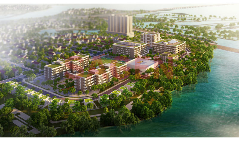 Nhà Beta, nhà ăn, ký túc xá Dom A thuộc phân hiệu trường đại học FPT tại Bình Định