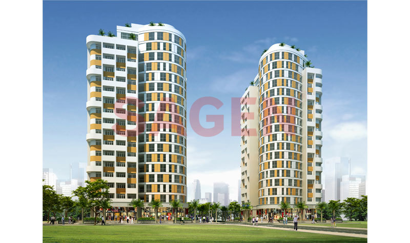 Hai tháp chung cư Conic Gateway (G&H)