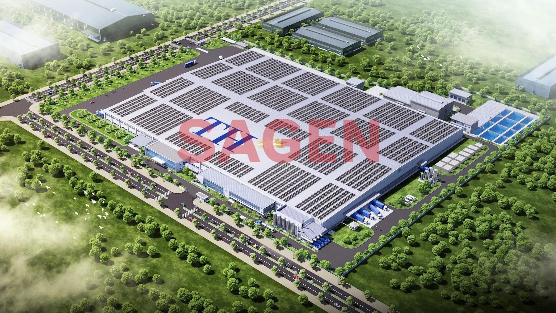 Nhà máy chế biến thực phẩm sạch TH Bình Dương